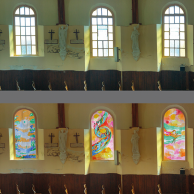 Simulation der Entwürfe für die Kirche in Noirmoutiers